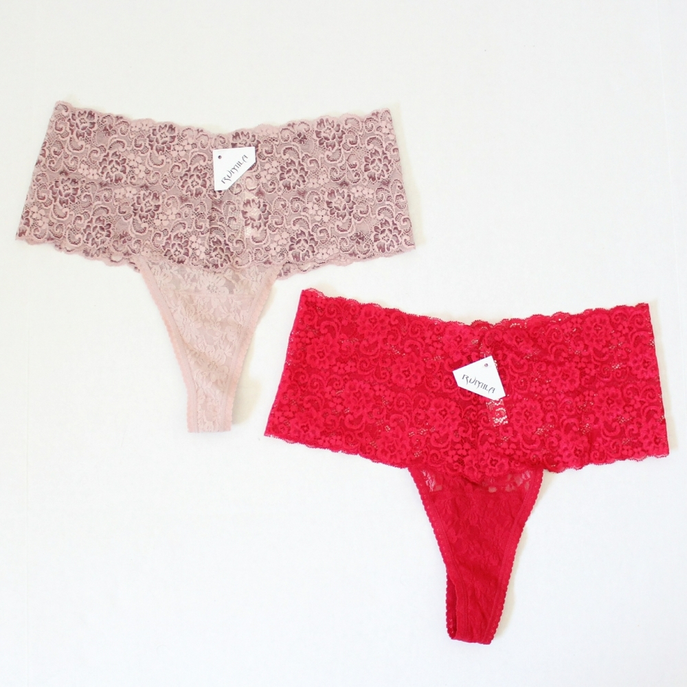 Lace High Waist Thon Set